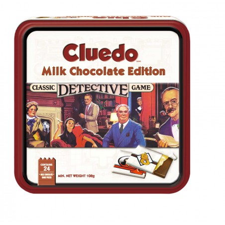 Lata juego chocolate con leche 'Cluedo' 108g